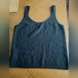 Classic Black Women's Sweater Tank Top